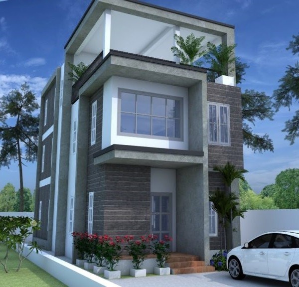 2 storey house with roof deck